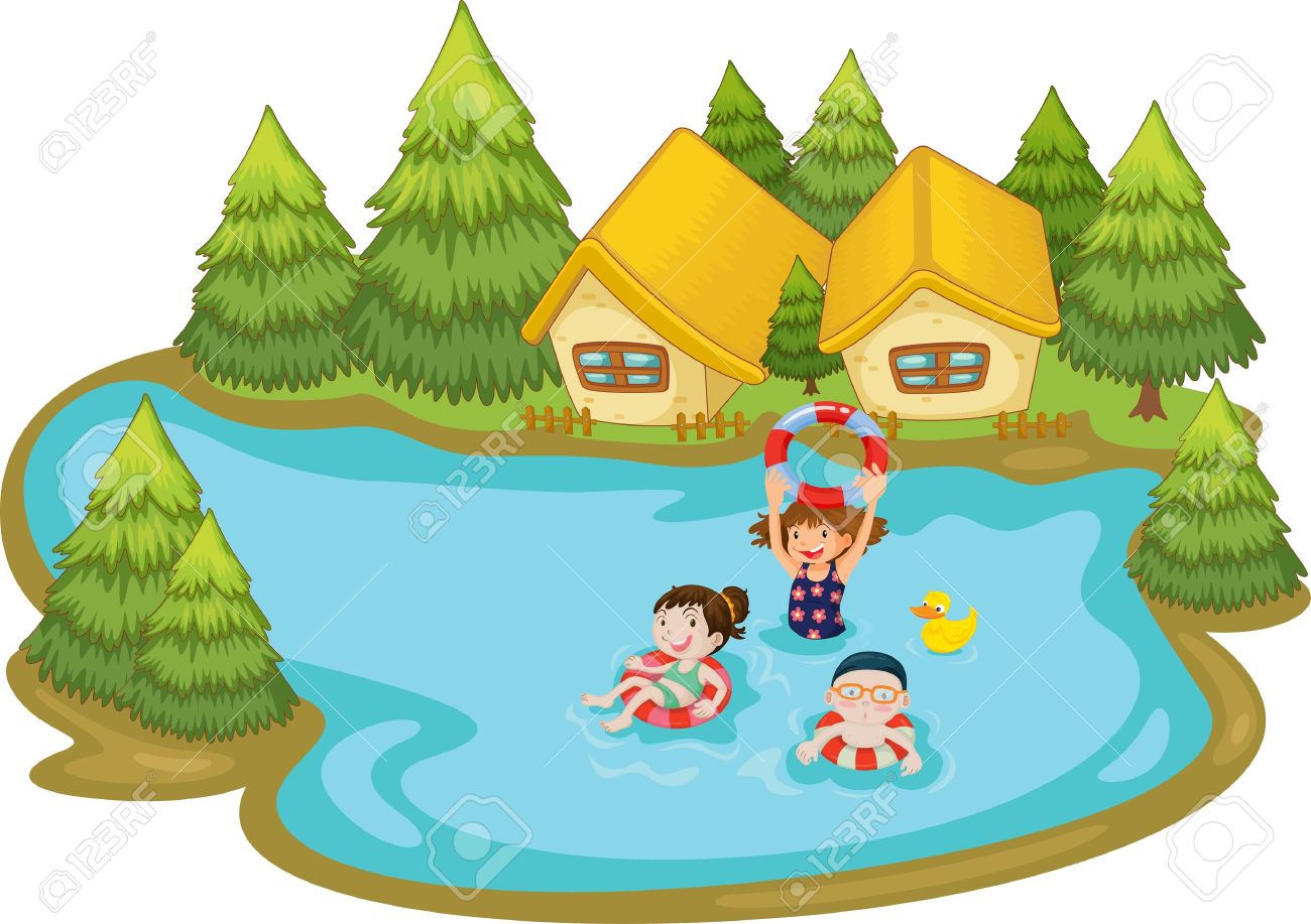 1300x917 swimming clipart lake swimming