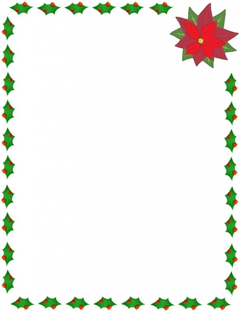 Christmas Border For Microsoft Word Free download on