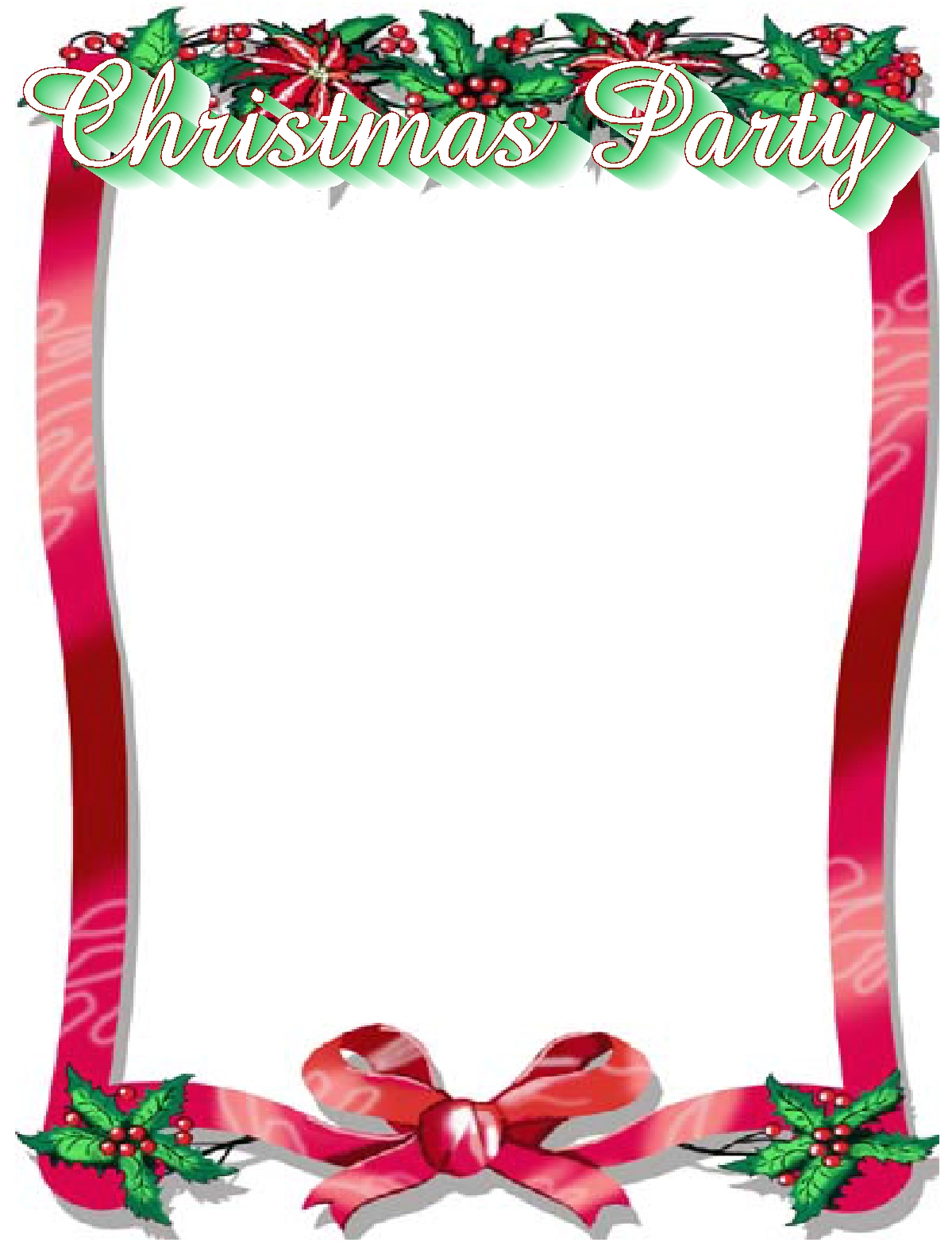 Christmas Border Word Template Creative Design Templates