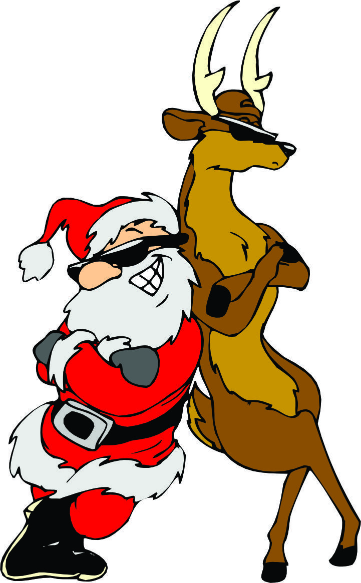 Christmas Clipart Santa And Reindeer | Free download on ...