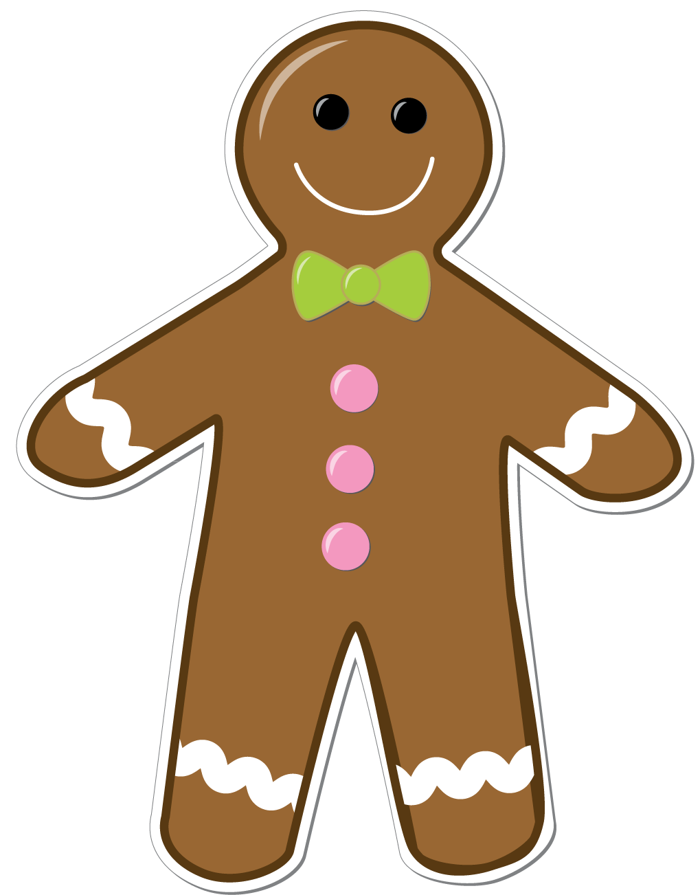 1019x1302 Gingerbread Man Clip Art For Christmas – Fun for Christmas