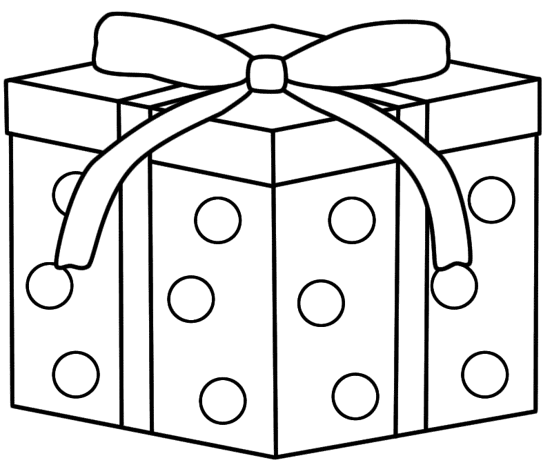 Christmas Gift Clipart Black And White | Free download on ClipArtMag
