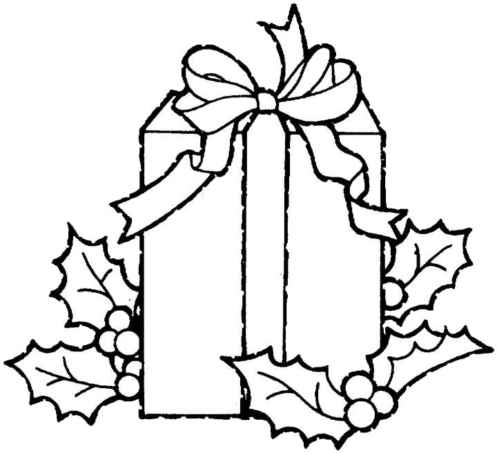 Christmas Gift Clipart Black And White Free download on