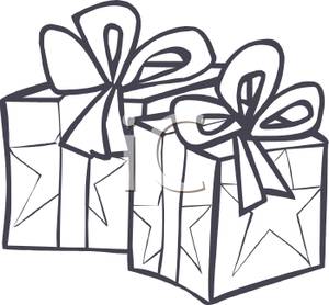 Christmas Gift Clipart Black And White | Free download on ClipArtMag