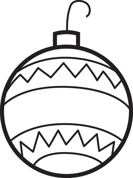 Christmas Ornament Coloring Pages Free Download On ClipArtMag