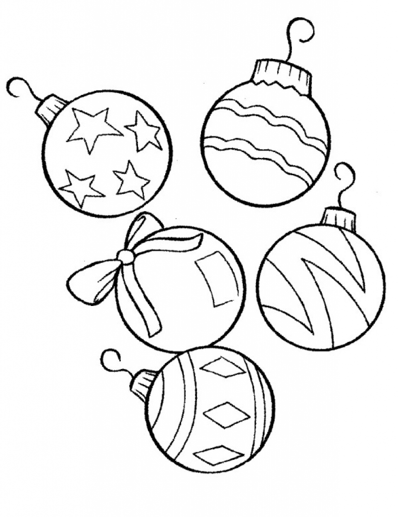 Christmas Ornament Coloring Pages Free download on ClipArtMag