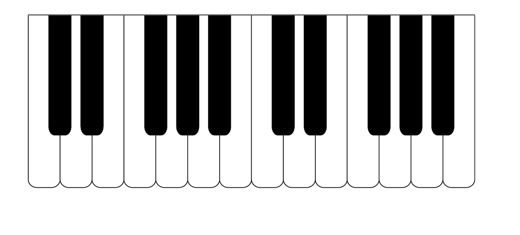 钢琴键盘图制作