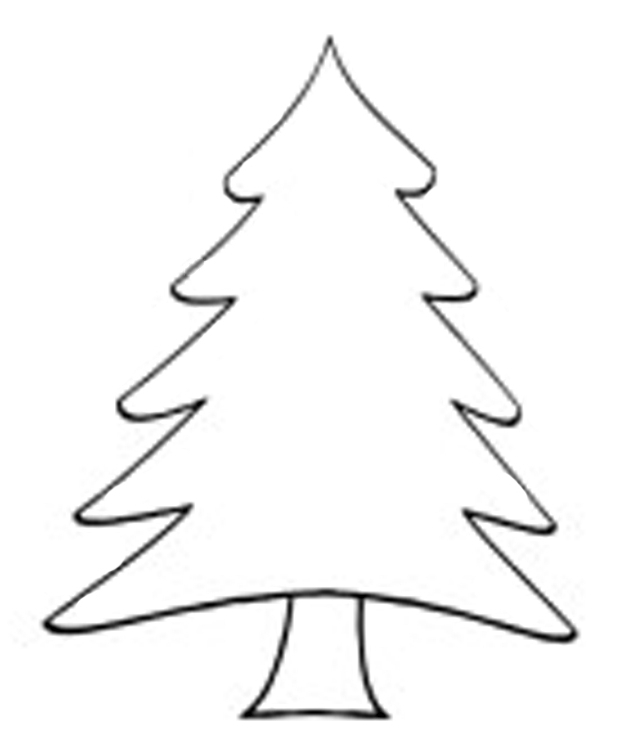 Christmas Tree Clipart Black And White | Free download on ClipArtMag