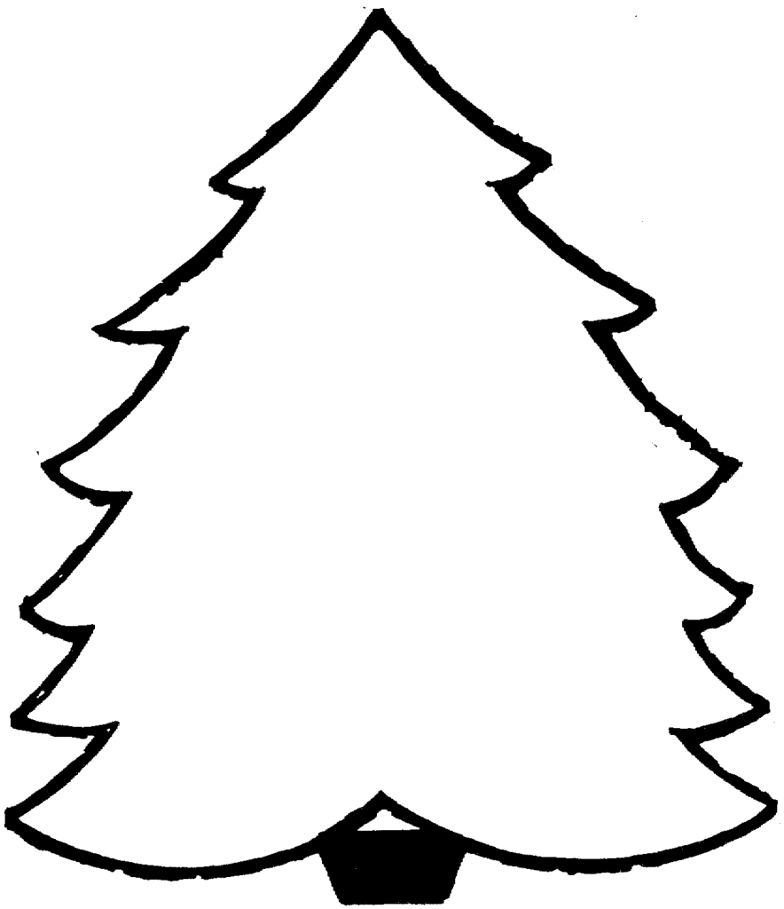 Christmas Tree Coloring Page | Free download on ClipArtMag