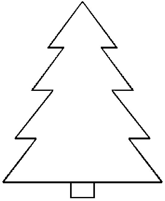 Christmas Tree Coloring Page | Free download on ClipArtMag