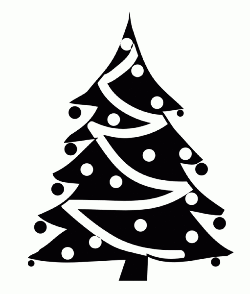 Christmas Tree Images Black And White | Free download on ...