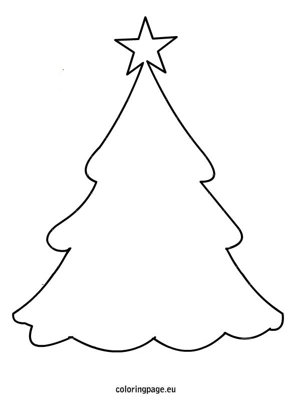 Christmas Tree Outline | Free download on ClipArtMag