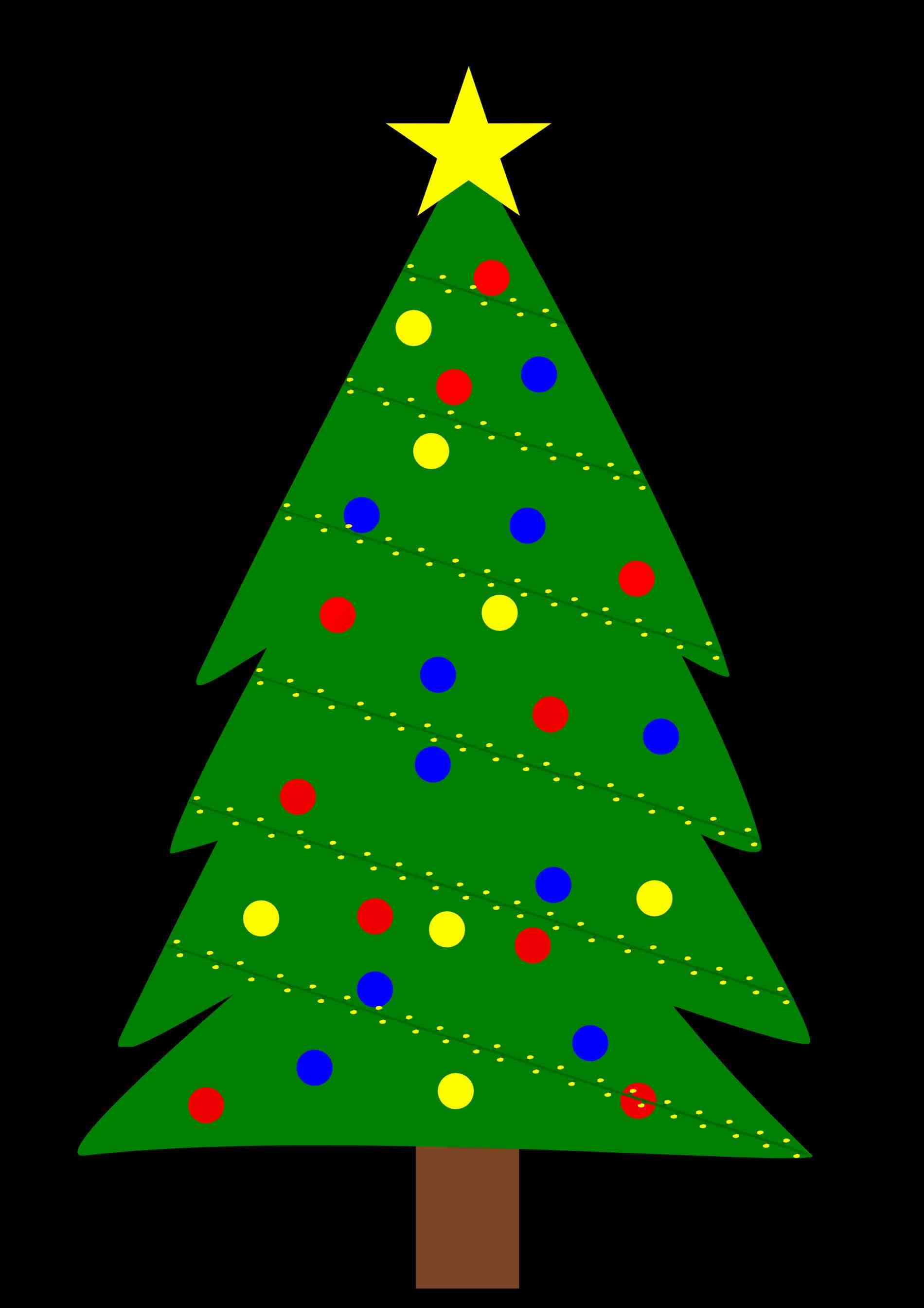 Christmas Tree Outline Clipart | Free download on ClipArtMag