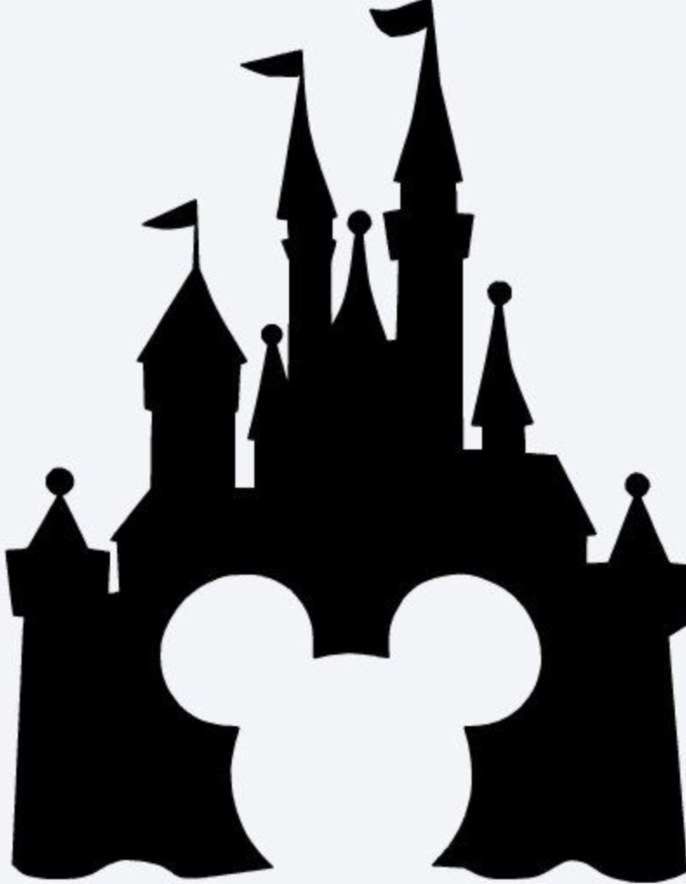 Cinderella Castle Silhouette Free download on ClipArtMag