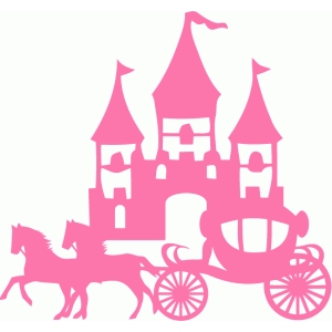 castle silhouette carriage princess horse cinderella disney clip think cricut cardboard crafts shape stencil silhouettedesignstore clipartmag box princesses decals fairy