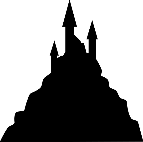 Cinderella Castle Silhouette Vector | Free download on ClipArtMag