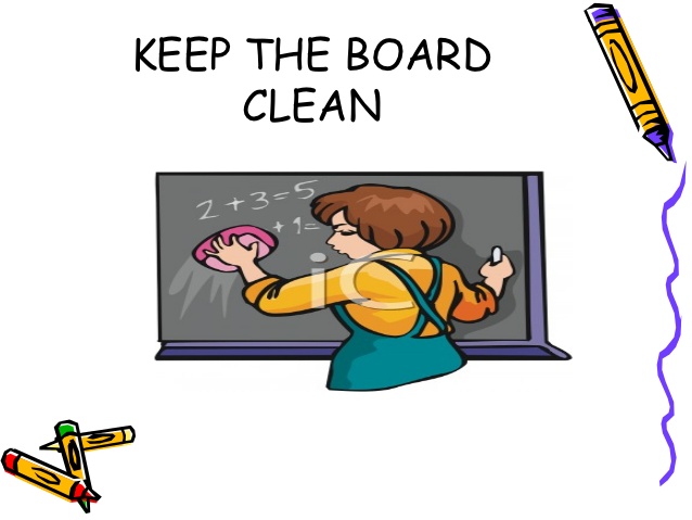 clean classroom clipart