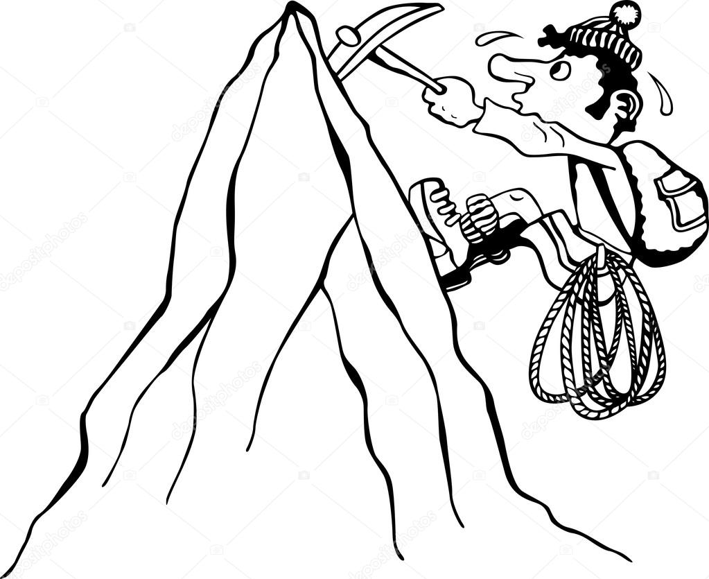Climb Mountain Clipart Free download on ClipArtMag