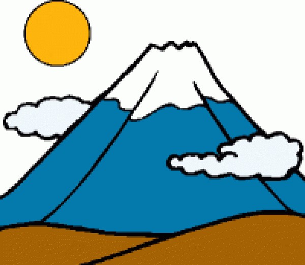 climbing a mountain clipart