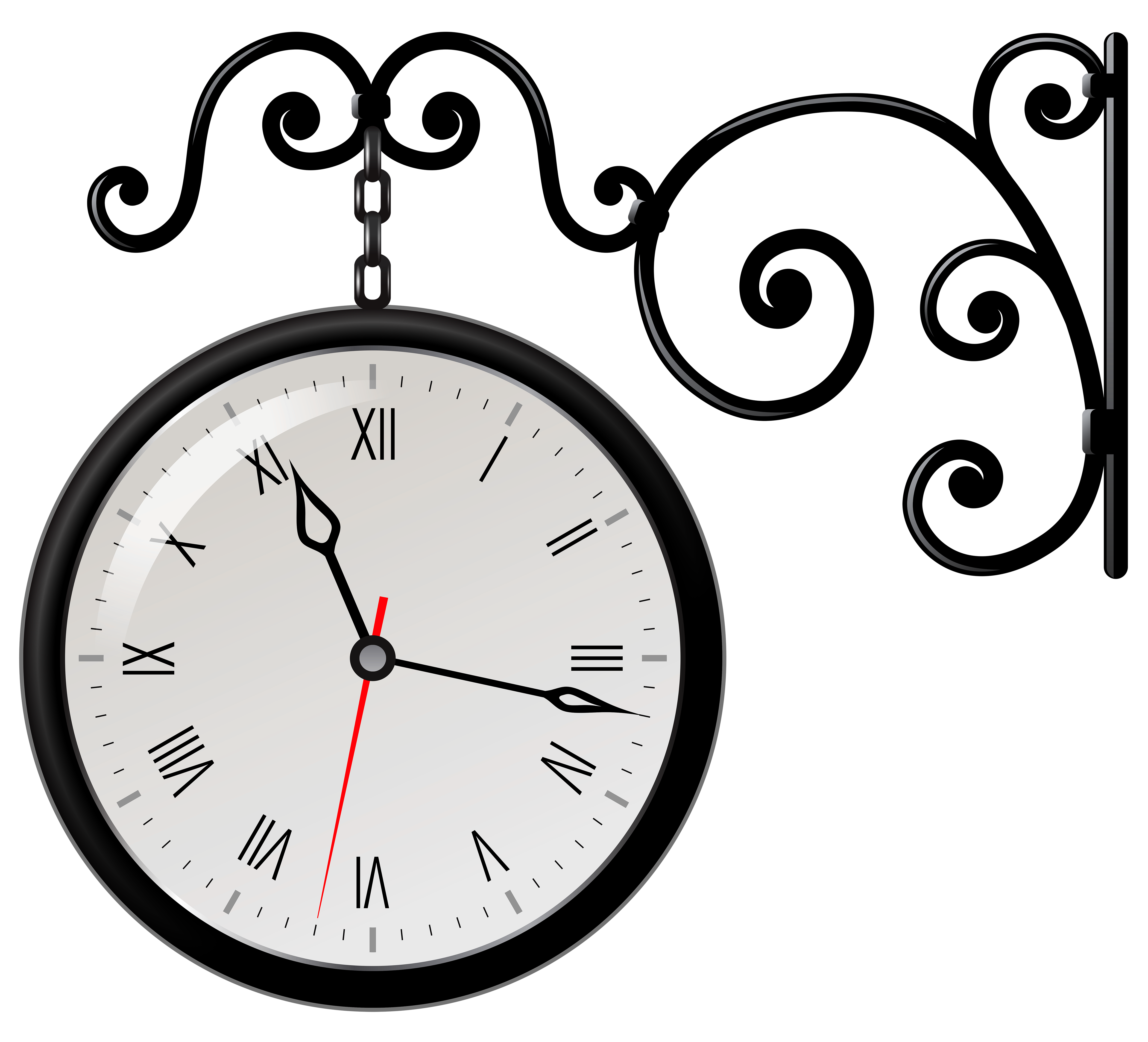Clock Black And White Clipart | Free download on ClipArtMag