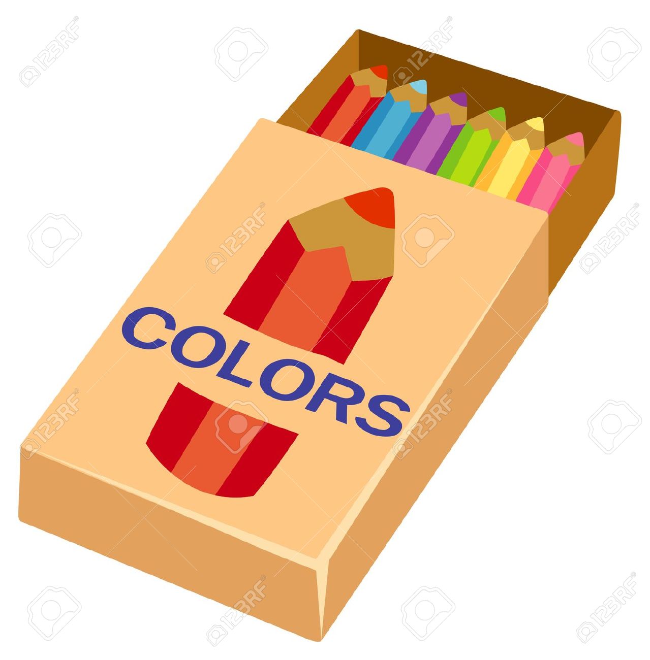 1279x1300 box clipart colour pencil