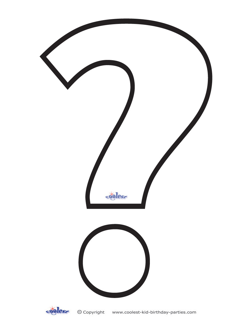 Coloring Page Question Mark | Free download on ClipArtMag