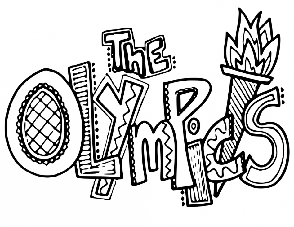 Olympic Rings Coloring Page Sketch Coloring Page