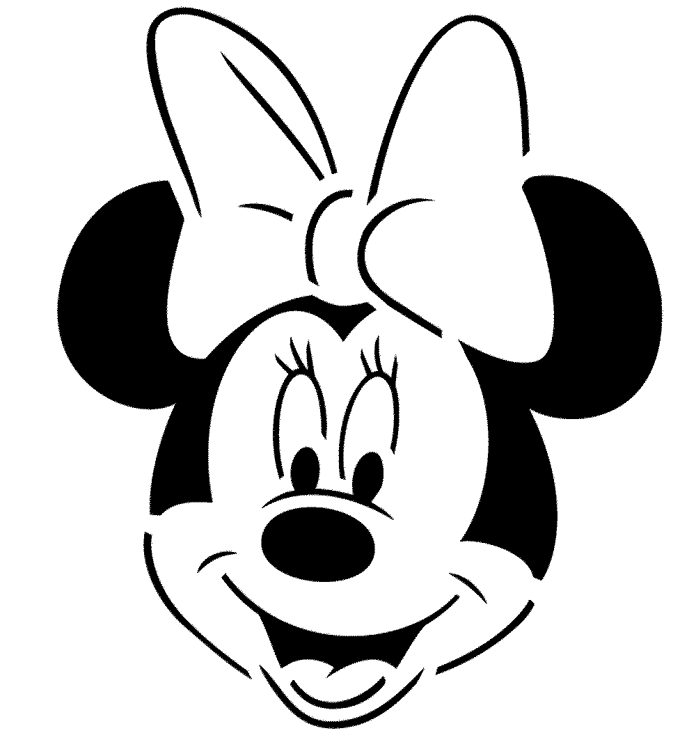1000x1076 minnie mouse face coloring pages
