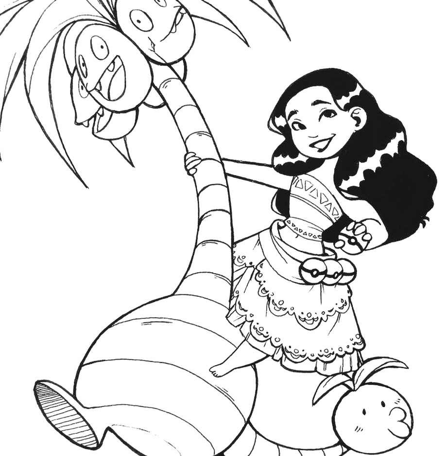 coloring pages moana  free download on clipartmag