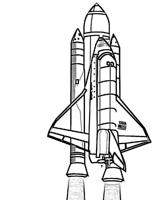 space shuttle ausmalbild  ausmalbilder