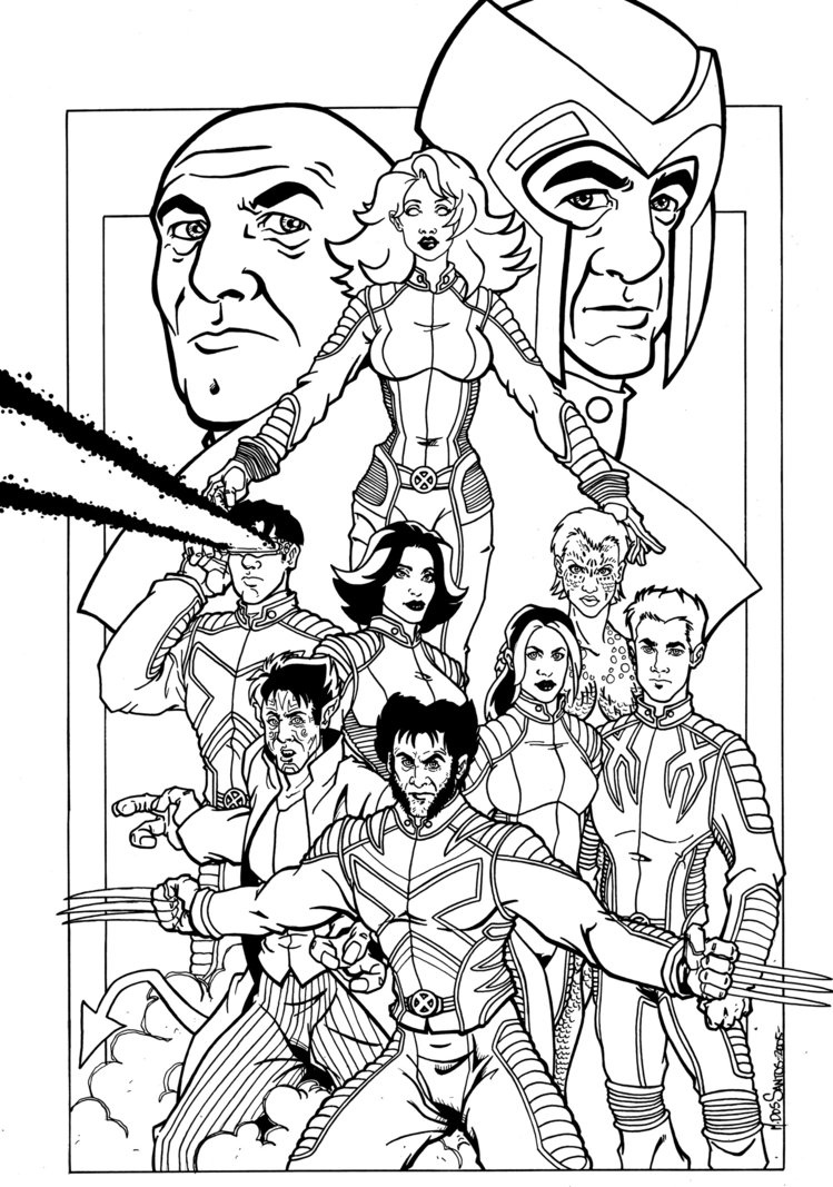Coloring Pages X Men | Free download on ClipArtMag