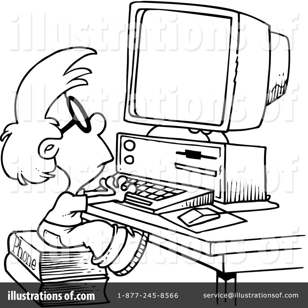 Computer Clipart Black And White Free download on ClipArtMag