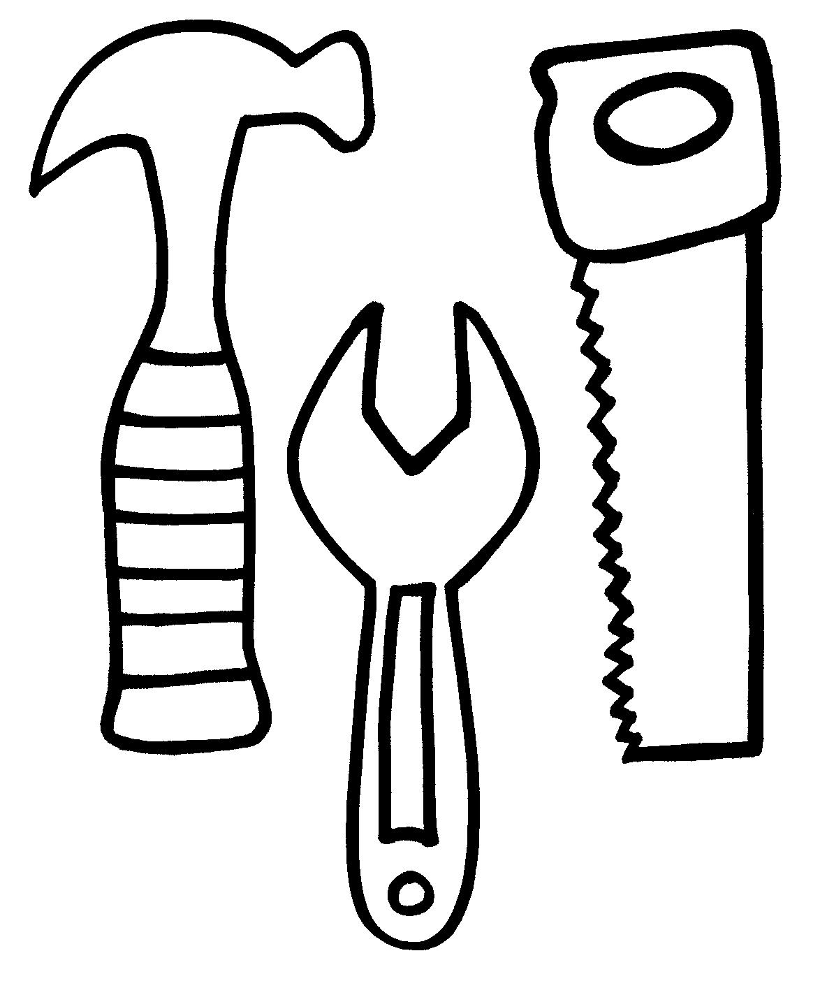Construction Tools Coloring Pages | Free download on ClipArtMag