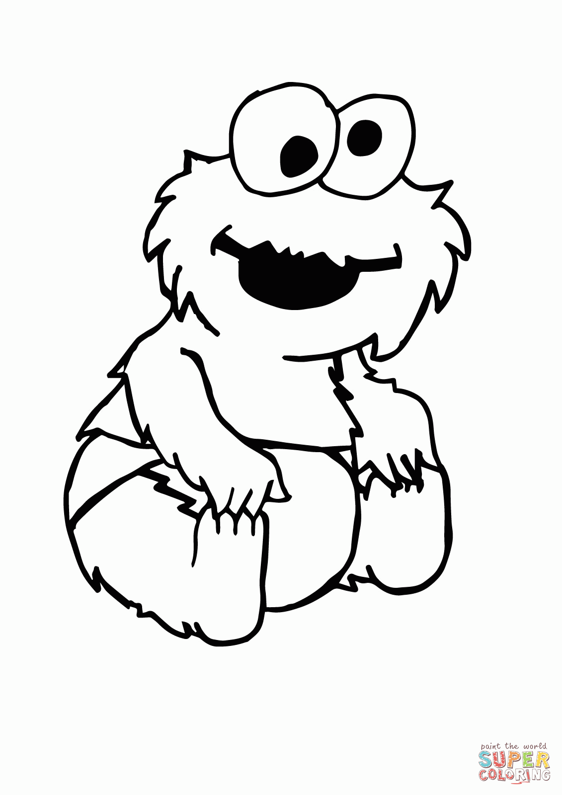 1131x1600 Printable Coloring Pages The Cookie Monster Many Interesting