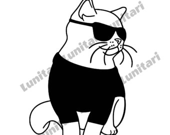 Cool Cat Clipart | Free download on ClipArtMag