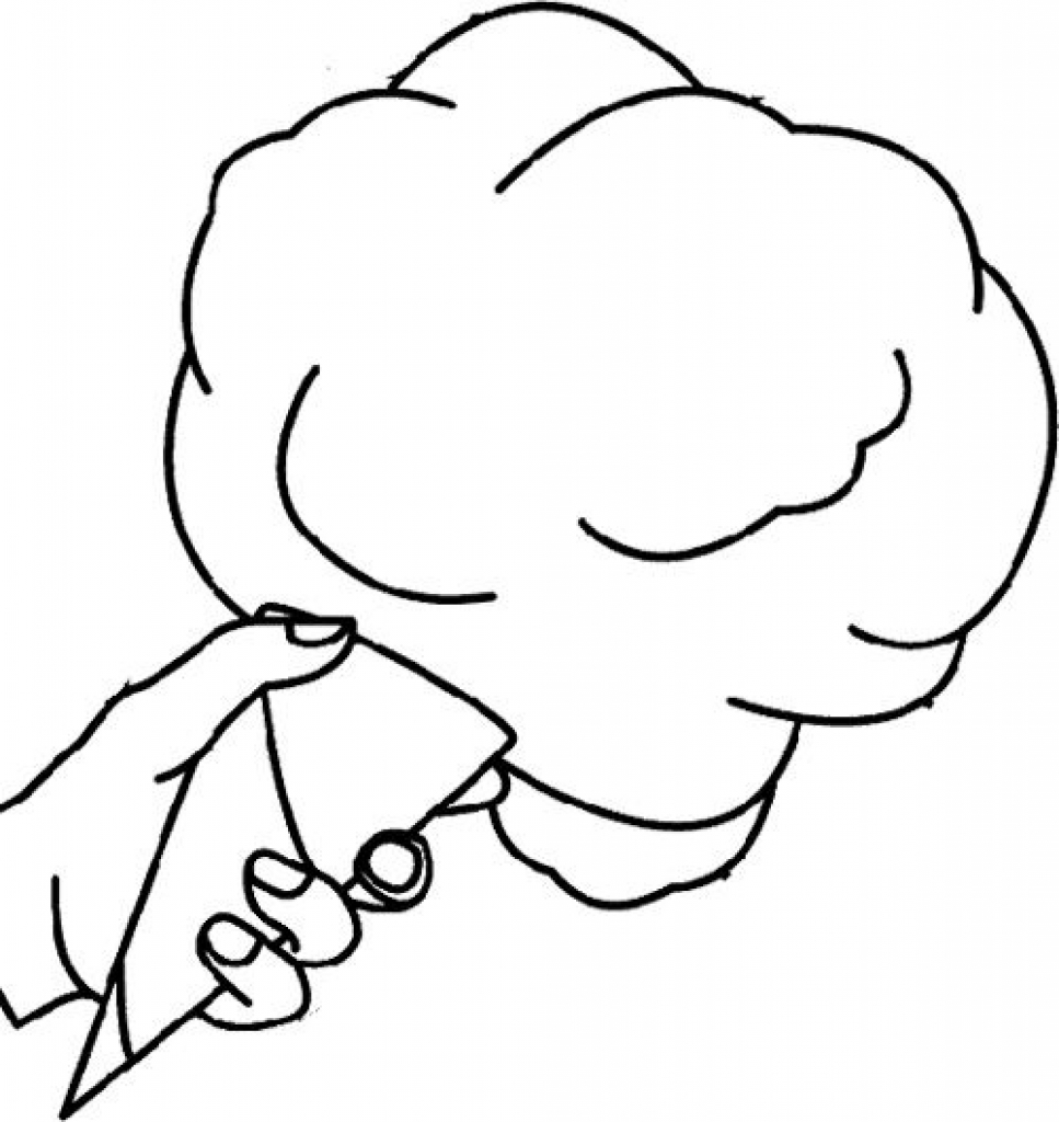 Cotton Candy Coloring Pages Free download on ClipArtMag
