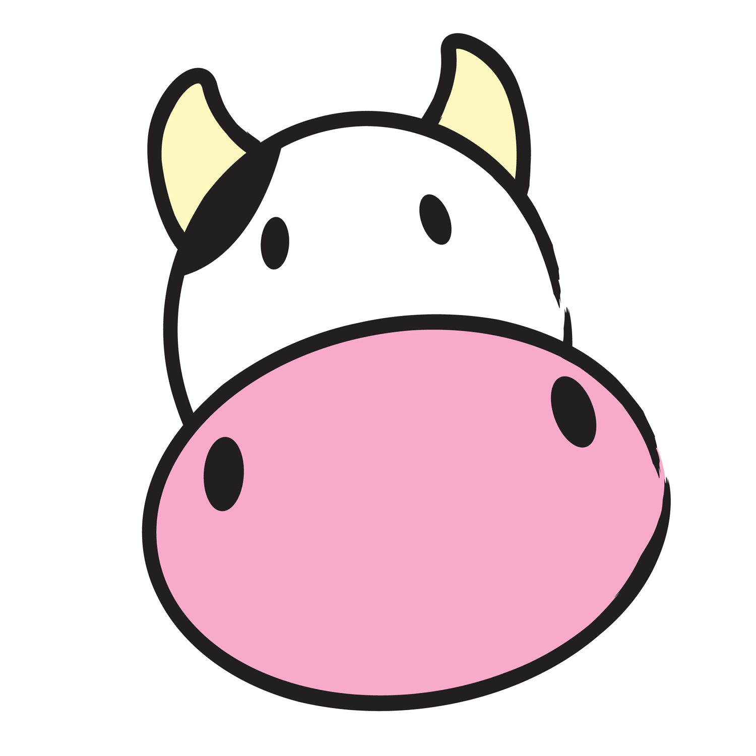 Cow Head Clipart | Free download on ClipArtMag