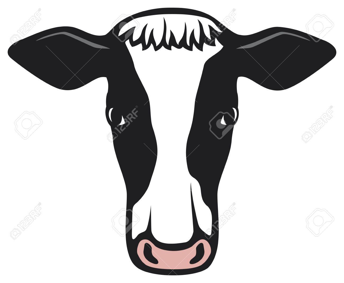 Cow Head Clipart | Free download on ClipArtMag