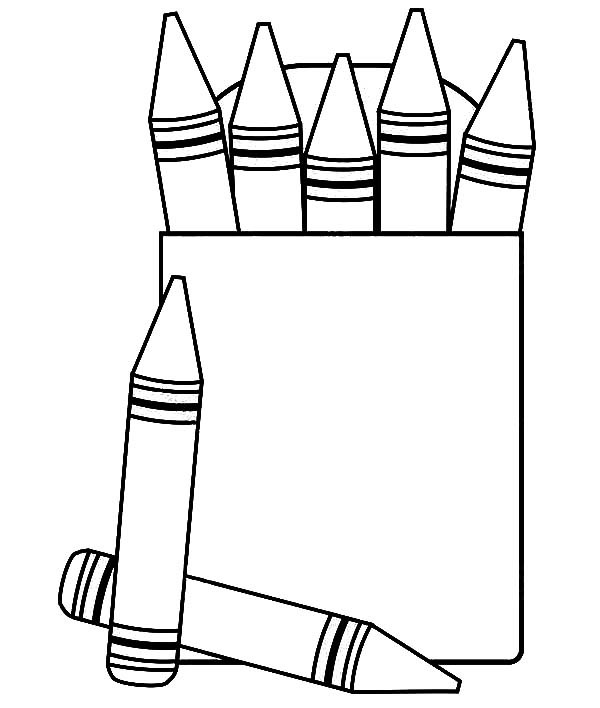 Crayon Box Coloring Page Free download on ClipArtMag