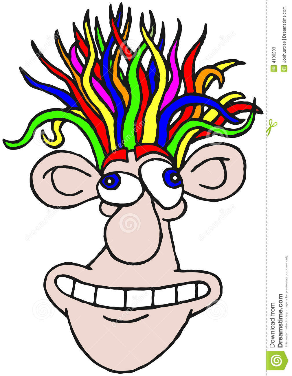 Crazy Hair Clipart Free download on ClipArtMag