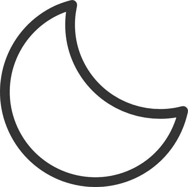 Crescent Moon Clipart Black And White | Free download on ClipArtMag