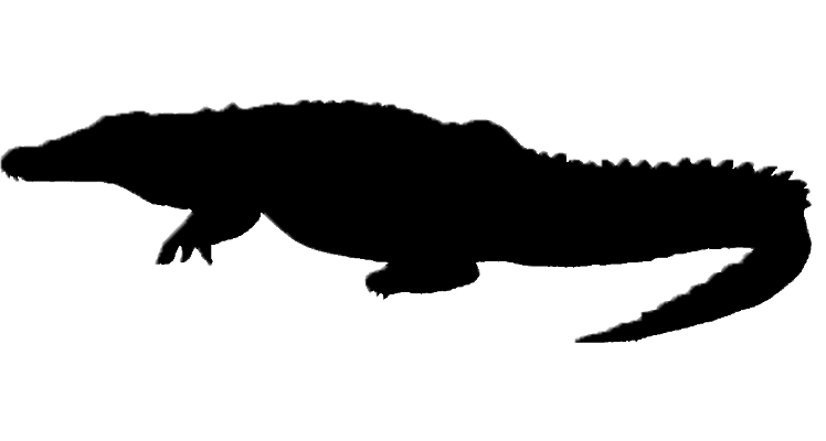 Crocodile Silhouette | Free download on ClipArtMag