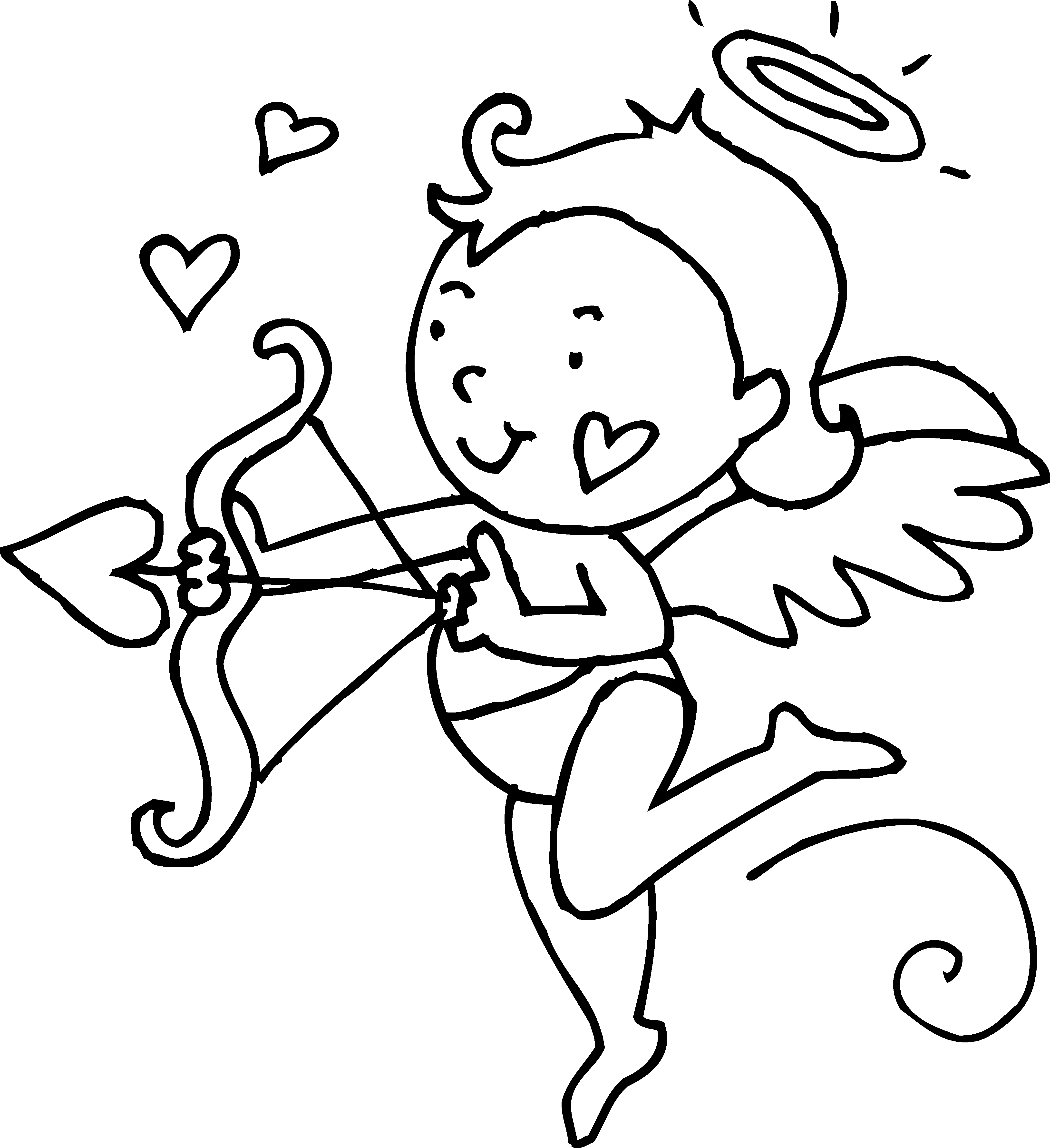 Cupid Clipart Black And White Free download on ClipArtMag