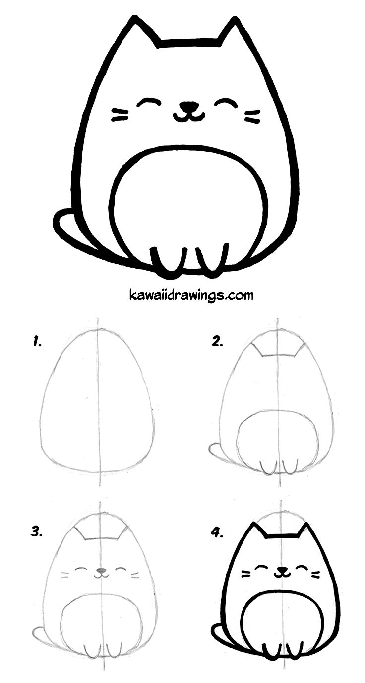 Cute Cat Face Drawing | Free download on ClipArtMag