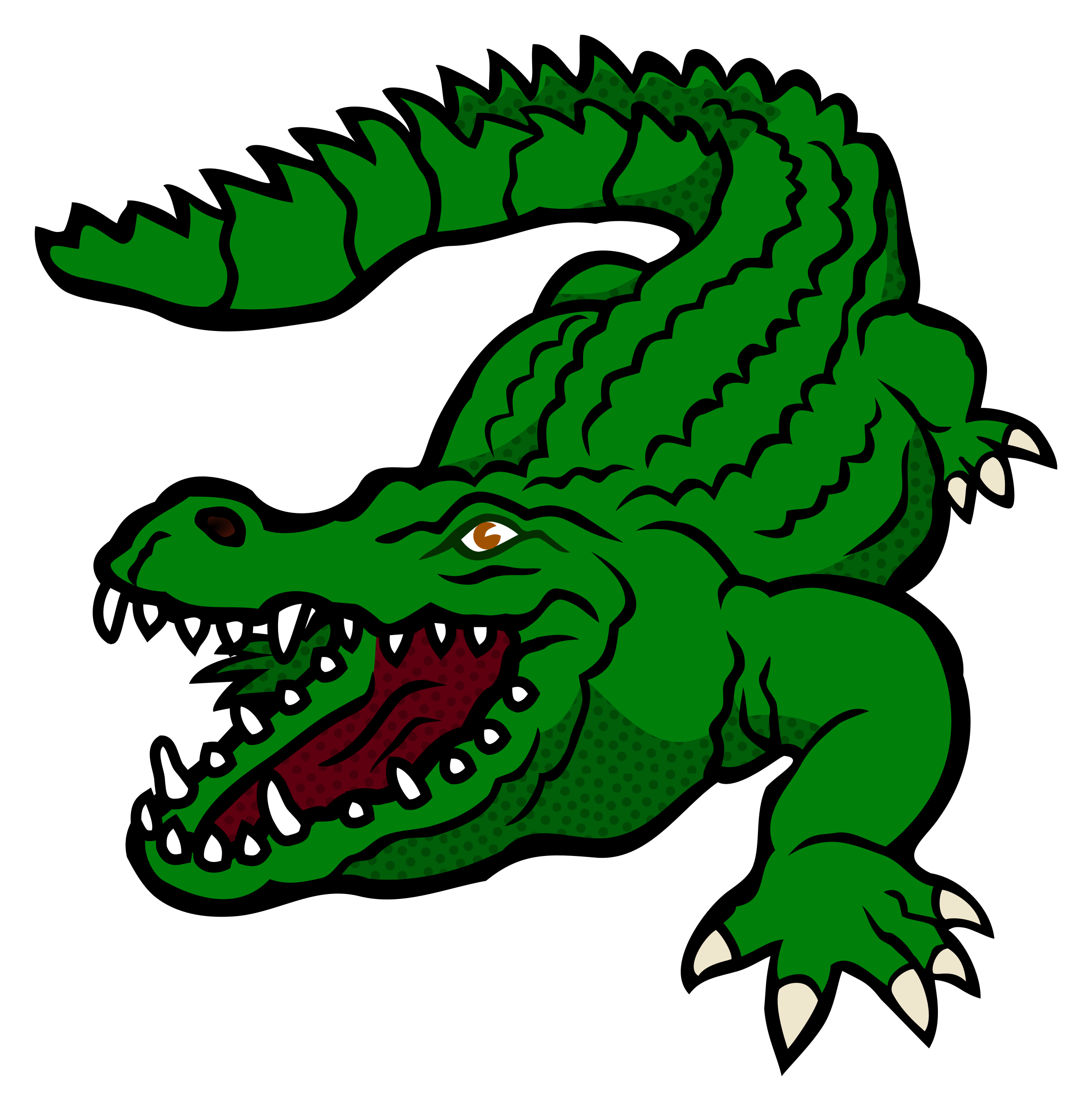 Cute Crocodile Clipart Free download on ClipArtMag