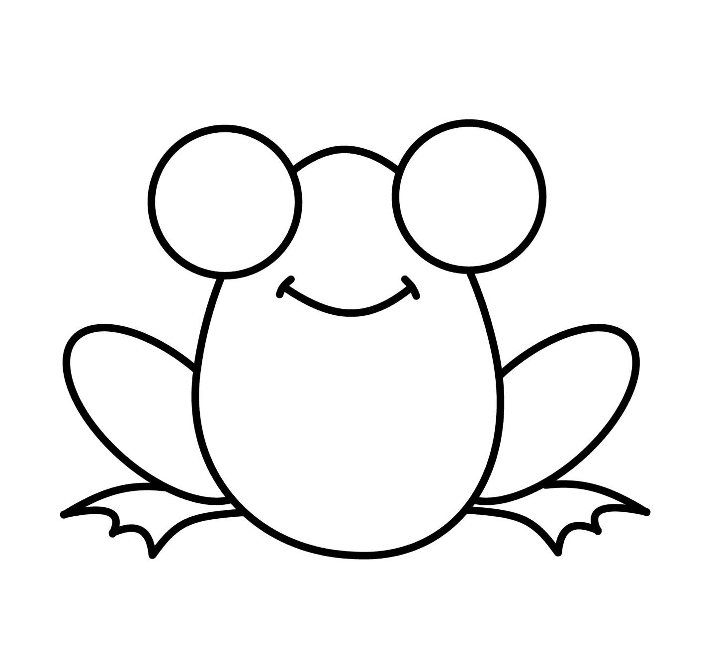 Frog Drawings Cute : Frog Drawing Tree Cute Frogs Clipart Cartoon