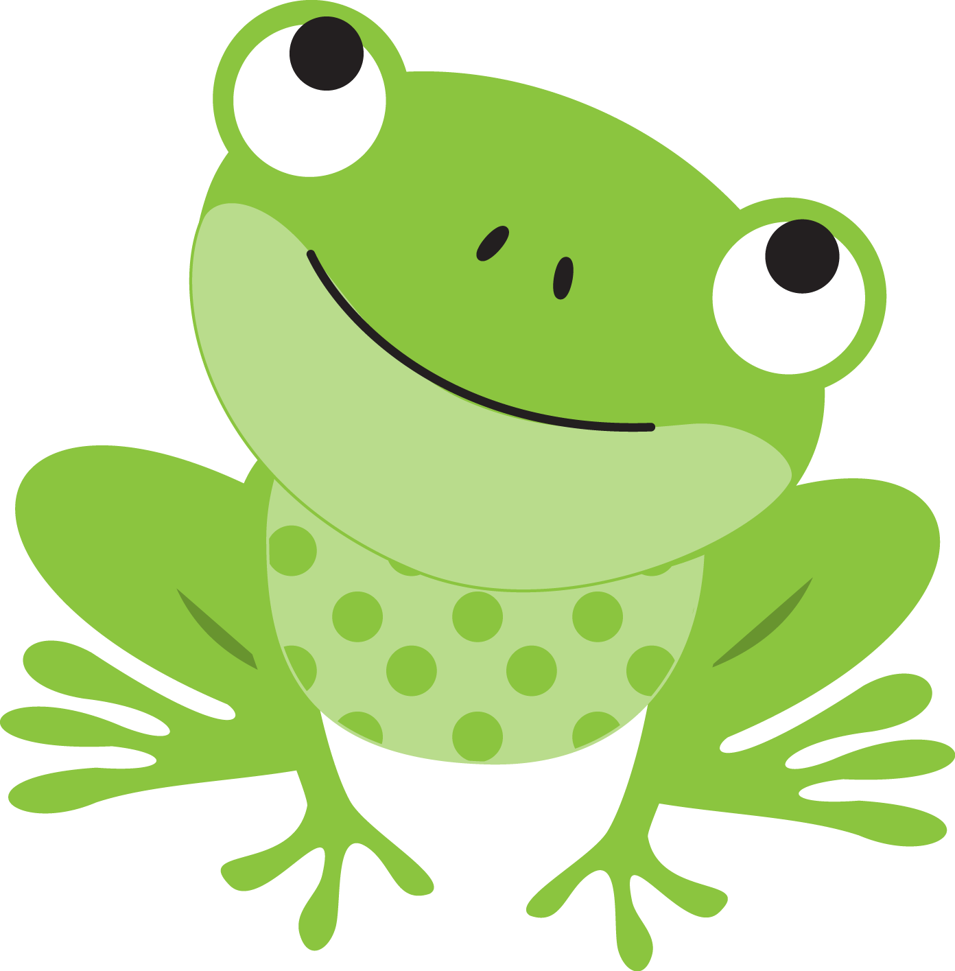 Cartoon cute frog drawing