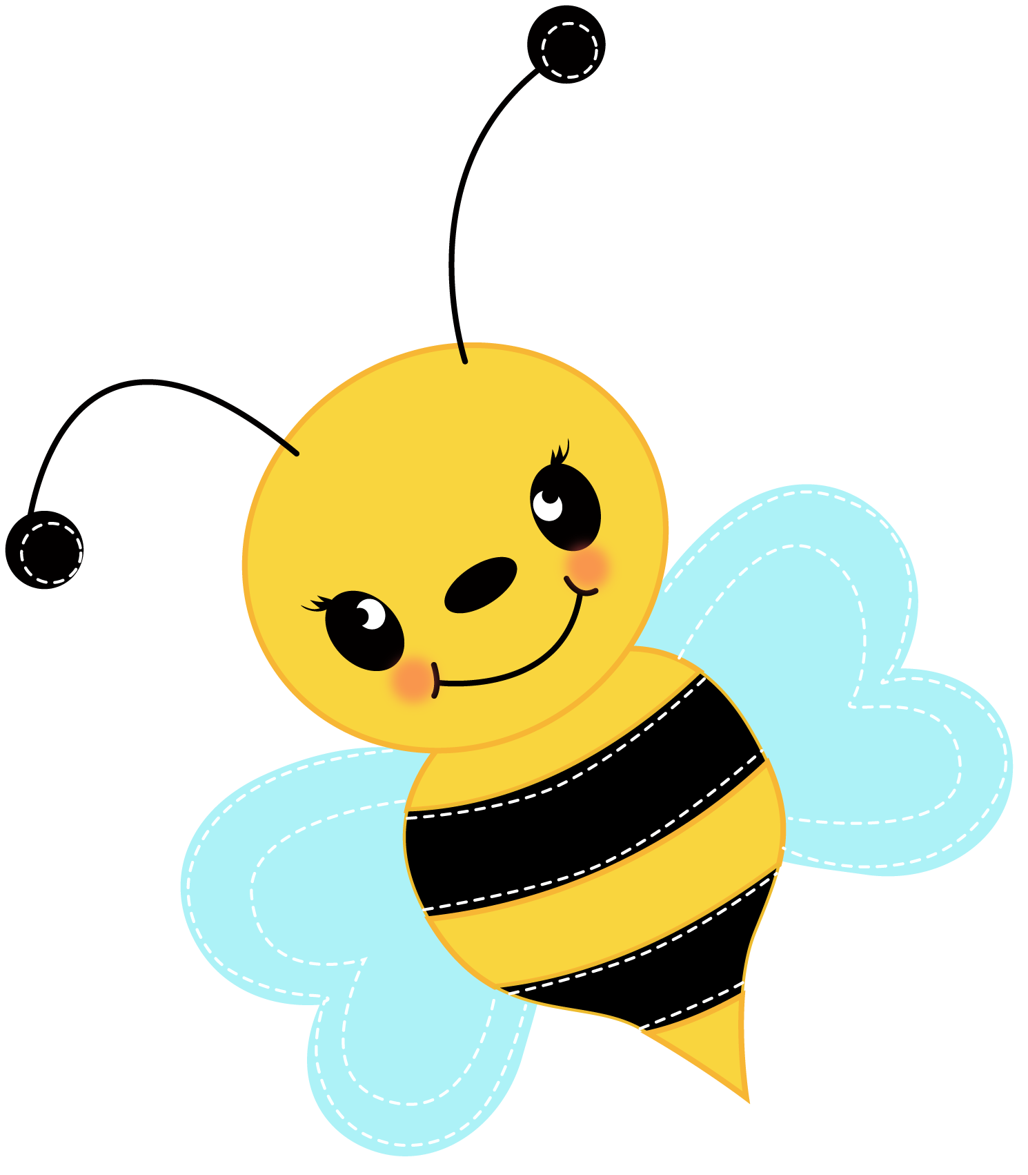 Cute Honey Bee Clipart Free download on ClipArtMag