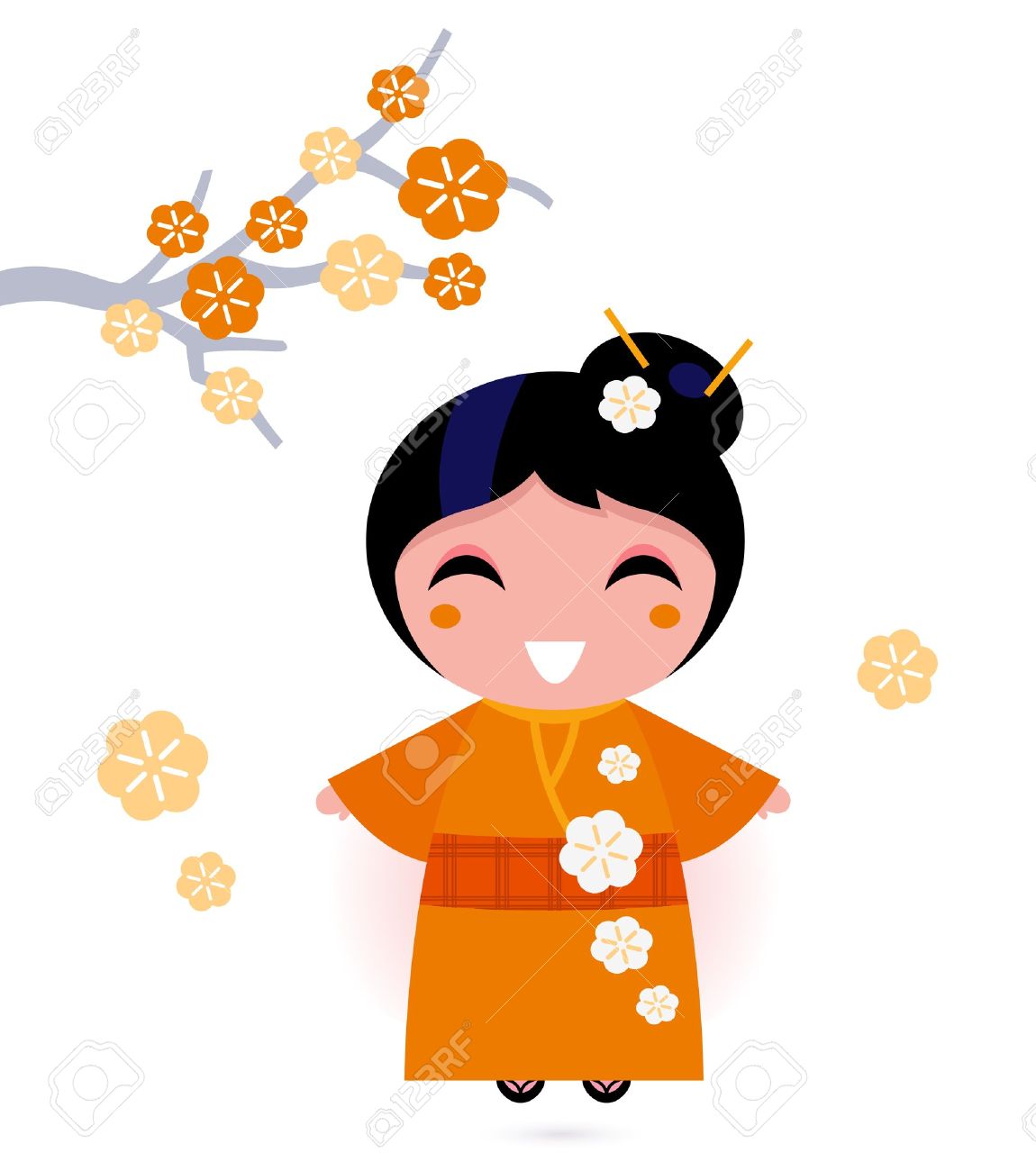 Cute Japanese Cartoon Characters Clipart Free Download