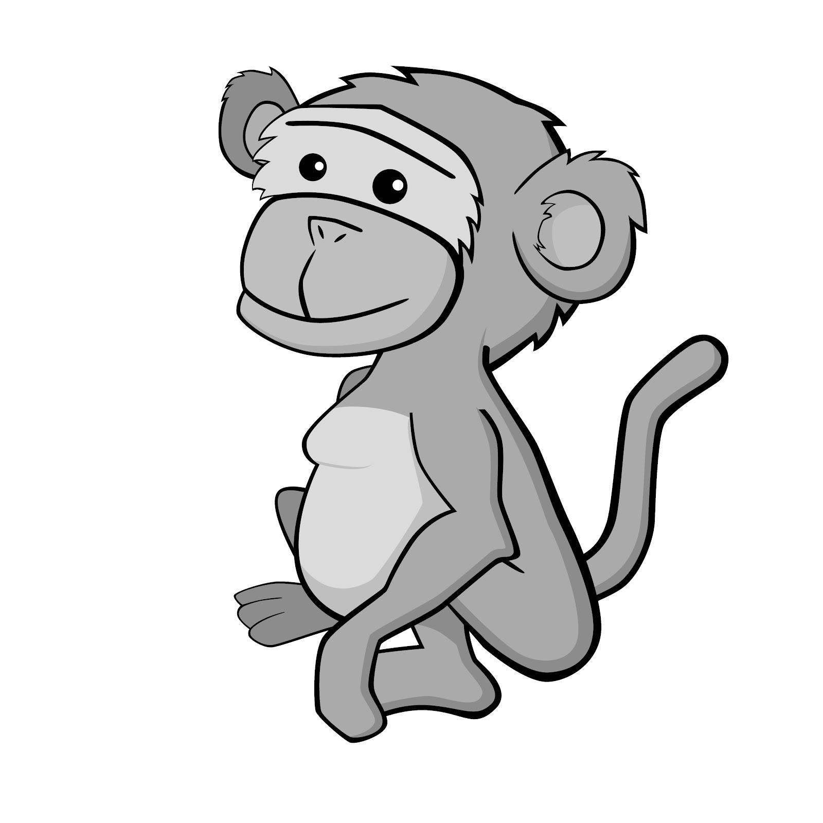 Cute Monkey Clipart | Free download on ClipArtMag